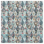 Alice in Wonderland Pattern Fabric ファブリック (見本)