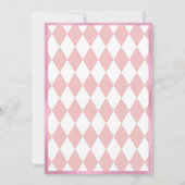 Alice in Wonderland Pink Teaパーティー 招待状 (裏面)