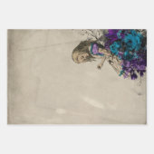 Alice in Wonderland Purpleフローラ切り離し ラッピングペーパーシート (正面3)