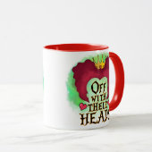 Alice in Wonderland Queen Of Hearts Big Head マグカップ (正面右)