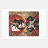 Alice in Wonderland - Queen of Hearts - Decoupage  ラッピングペーパーシート (正面2)