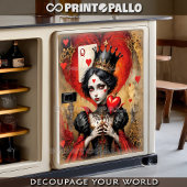 Alice in Wonderland - Queen of Hearts - Decoupage  ラッピングペーパーシート
