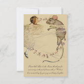 Alice in Wonderland Rabbit Mouse サンキューカード (裏面)