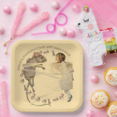 Alice in Wonderland Rabbit Mouse ペーパープレート (パーティー)