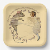 Alice in Wonderland Rabbit Mouse ペーパープレート (正面)