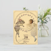 Alice in Wonderland Rabbit Mouse 招待状 (スタンド正面)