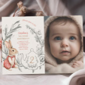 Alice in Wonderland Rabbit Tea 2nd誕生日 招待状