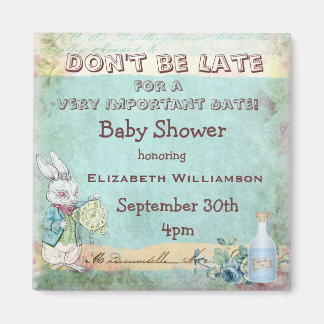 Alice in Wonderland Save The Date Baby Shower マグネット