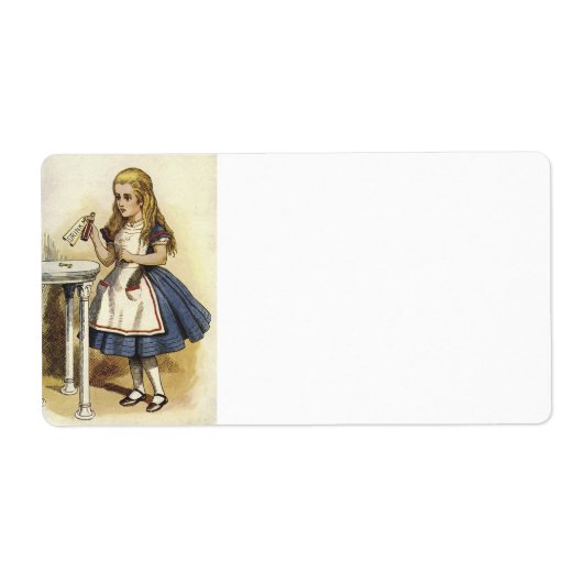 Alice in wonderland Shipping labels ラベル (正面)