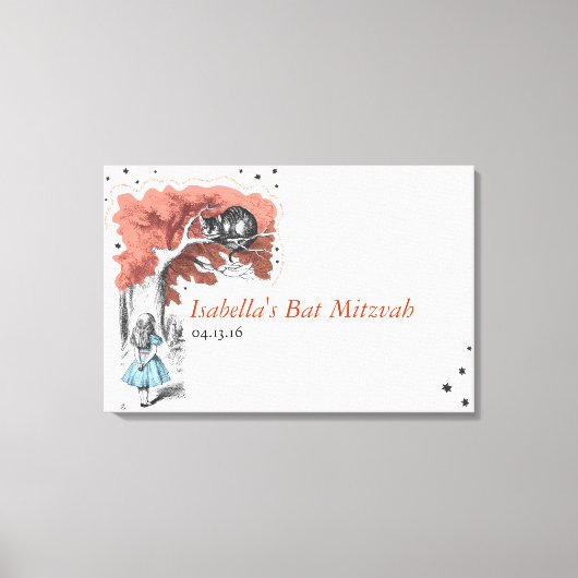 Alice In Wonderland Sign-In Canvas Board キャンバスプリント (正面)