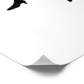 Alice in Wonderland. Silhouette illustration ポスター (角)