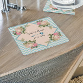 Alice in Wonderland Soft Blue Harlequin スクエアペーパーコースター