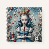 Alice In Wonderland Spiral Notebook – 静止型 ノートブック (正面)