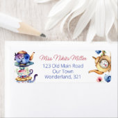 Alice in wonderland teaのパーティー ラベル (インサイチュ)