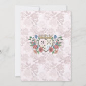 Alice in Wonderland Teaパーティーおとぎ結婚話 招待状 (裏面)