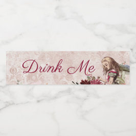 Alice in Wonderland Teaパーティーが飲む ペットボトルラベル