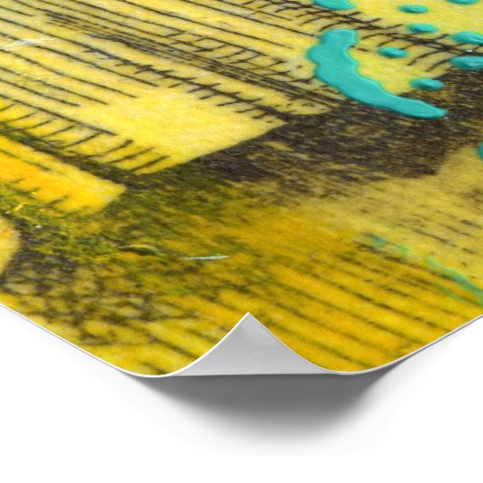 Alice in Wonderland Teaパーティーミックスメディア絵画ズ ポスター (角)