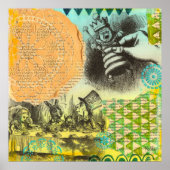 Alice in Wonderland Teaパーティーミックスメディア絵画ズ ポスター (正面)