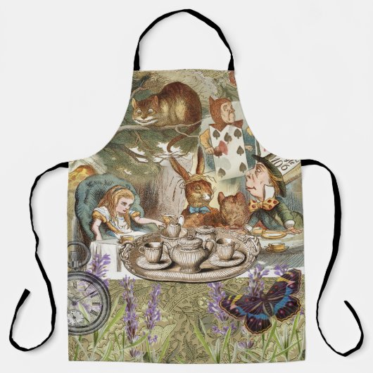 Alice in Wonderland Teaパーティー エプロン (正面)
