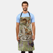 Alice in Wonderland Teaパーティー エプロン (着用した状態)