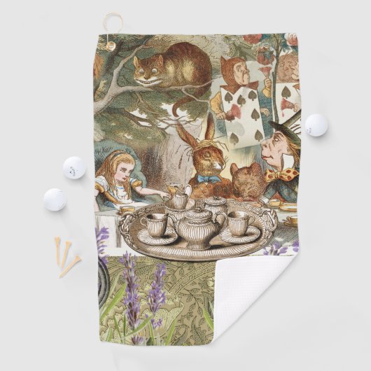Alice in Wonderland Teaパーティー ゴルフタオル (インサイチュ)