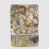 Alice in Wonderland Teaパーティー ゴルフタオル (正面)