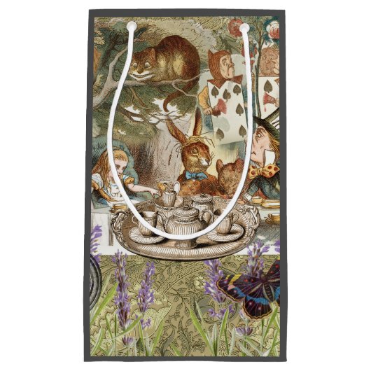Alice in Wonderland Teaパーティー スモールペーパーバッグ (正面)