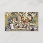 Alice in Wonderland Teaパーティー 名刺 (裏面)