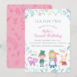 Alice in Wonderland Tea二秒誕生日 招待状