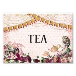 Alice in Wonderland Tea フォトプリント