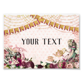 Alice in Wonderland Tea フォトプリント