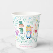 Alice in Wonderland Tea Baby Shower 紙コップ (正面)