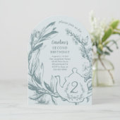 Alice In Wonderland Tea for 2誕生日 招待状 (スタンド正面)