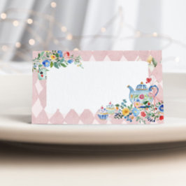 Alice in Wonderland Tea Party Birthday Food Label