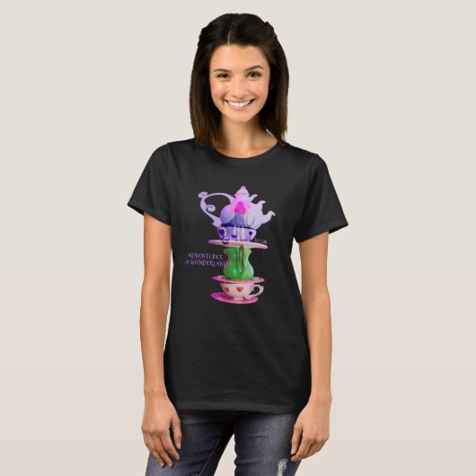 Alice In Wonderland  Tea Time Tシャツ (正面フル)