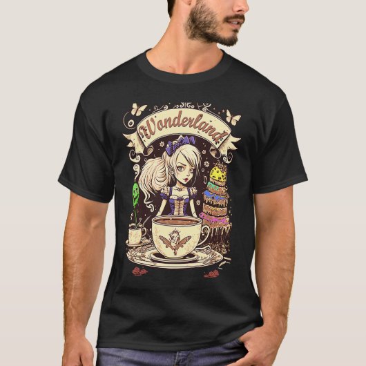 Alice in Wonderland Teaparty Tシャツ (正面)