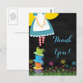 Alice in Wonderland Thank You Post Card ポストカード (正面/裏面)