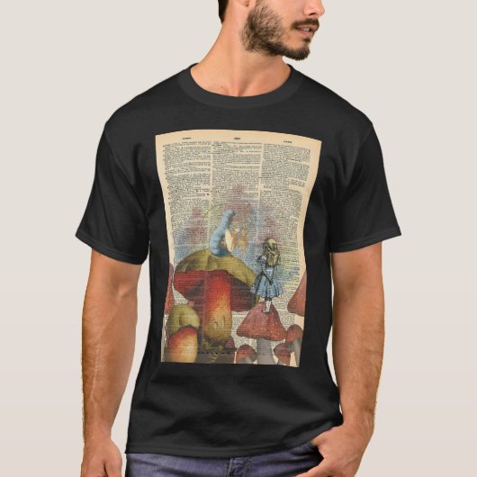 Alice In Wonderland - The Hookah喫煙Caterpill Tシャツ (正面)