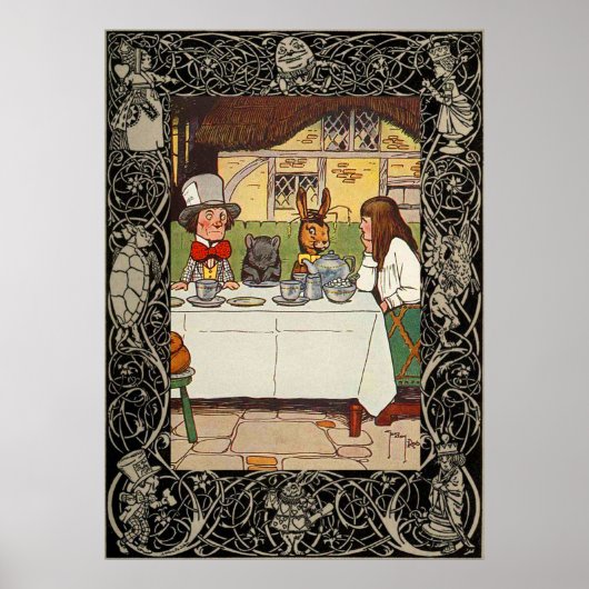 Alice In Wonderland The Mad Haters Tea Party ポスター (正面)