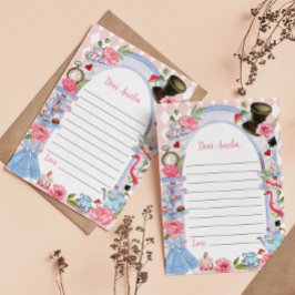 Alice in Wonderland Time Capsuleノートカード サンキューカード