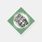 Alice in Wonderland Tweedledum & Tweedledeeパーティー スタンダードカクテルナプキン (角)