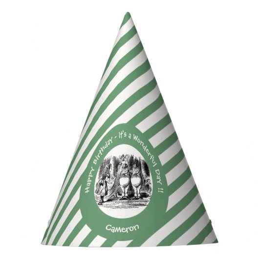 Alice in Wonderland Tweedledum & Tweedledeeパーティー パーティーハット (正面)