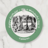 Alice in Wonderland Tweedledum & Tweedledeeパーティー フェイバータグ (裏面)