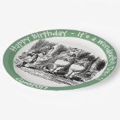 Alice in Wonderland Tweedledum & Tweedledeeパーティー ペーパープレート (アングル)