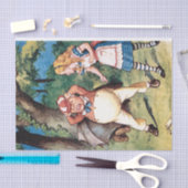 Alice in Wonderland TwidleDee Dum Decompupage 薄葉紙 (クラフト)