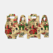 Alice in Wonderland Vintageクリスマスゴールドフォイル フェイバーボックス (折り畳みなし)