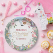 Alice in Wonderland Vintage 1st birthday ペーパープレート (パーティー)
