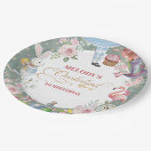 Alice in Wonderland Vintage 1st birthday ペーパープレート (アングル)