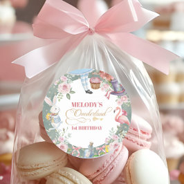 Alice in Wonderland Vintage 1st birthday ラウンドシール