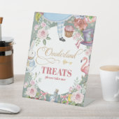 Alice in Wonderland Vintage 1st birthday Treats 台座サイン (インサイチュ)